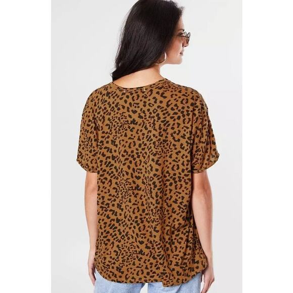We The Free by Free People Clarity Tee – Size M – Cheetah Print – Oversized Fit - Picture 2 of 9